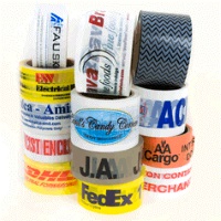 Custom Printed Tape - 2" x 110 yd Tan 2.2 mil PVC Carton Sealing Tape, 36 rolls/case, 1 color