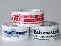 Custom Printed Tape - 2" x 1000 yds Clear 2.0 mil Packaging Tape, 6 rolls/case, 3 colors