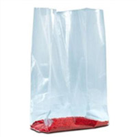 Gusseted Poly Bags - 5 1/2 X 4 3/4 X 15, 1 mil. Gusset Bag