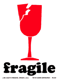 International Labels - International Label 4" x 6" (Fragile) 500/roll
