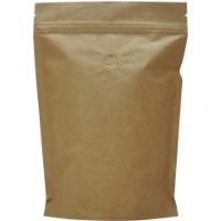 Foil Bags - Stand Up Foil Pouches Natural Kraft Paper 4oz. + Zip And Valve